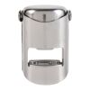 Tapón de acero inoxidable. plata
