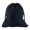 Mochila de seda pongee (190T) con cordones. azul