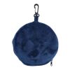 Almohada y antifaz de viaje, de poliéster Leontine azul