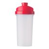 Mezclador de proteínas en plástico rojo