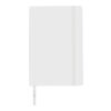 Libreta de notas A5, PU flexible blanco | sin montaje de publicidad | no disponible | no disponible