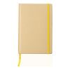 Cuaderno de papel reciclado (A5) Gianni amarillo | sin montaje de publicidad | no disponible | no disponible