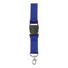 Lanyard fabricado azul cobalto | sin montaje de publicidad | no disponible | no disponible