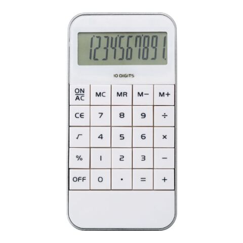 Calculadora diseño, ABS blanco