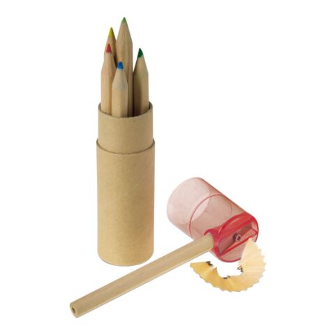 6 lápices de color