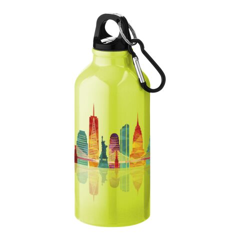 Cantimplora con mosquetón &quot;Oregon&quot; Amarillo neón | sin montaje de publicidad | no disponible | no disponible