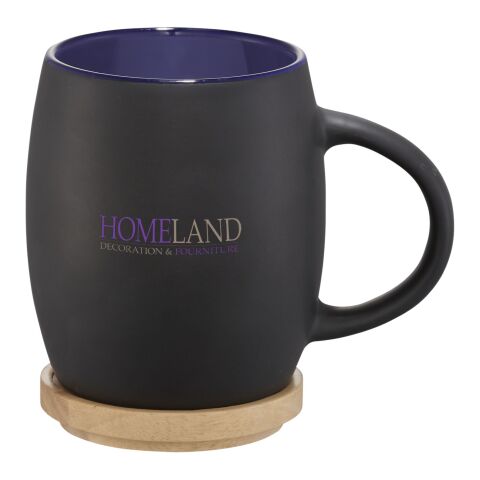Taza de cerámica con base o tapa de madera &quot;Hearth&quot; 