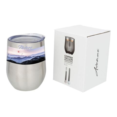 Taza isotérmica con aislamiento de cobre &quot;Corzo&quot; Estándar | Plateado | sin montaje de publicidad | no disponible | no disponible