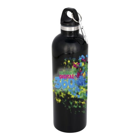 Botella con aislamiento al vacío Atlantic Estándar | Negro | sin montaje de publicidad | no disponible | no disponible