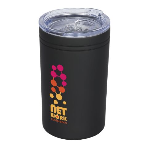 Vaso con aislante al vacío de doble pared de 330 ml &quot;Pika&quot; Estándar | Negro brillante | sin montaje de publicidad | no disponible | no disponible