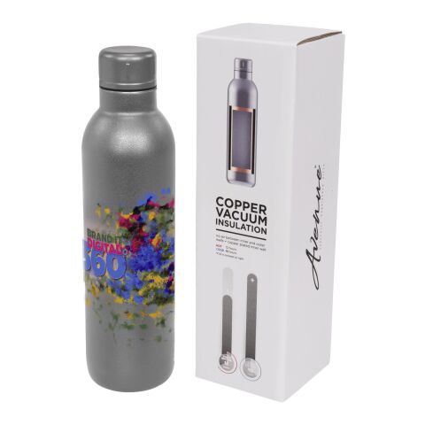 Botella deportiva con aislante de cobre al vacío de 510 ml &quot;Thor&quot; Estándar | Gris | sin montaje de publicidad | no disponible | no disponible