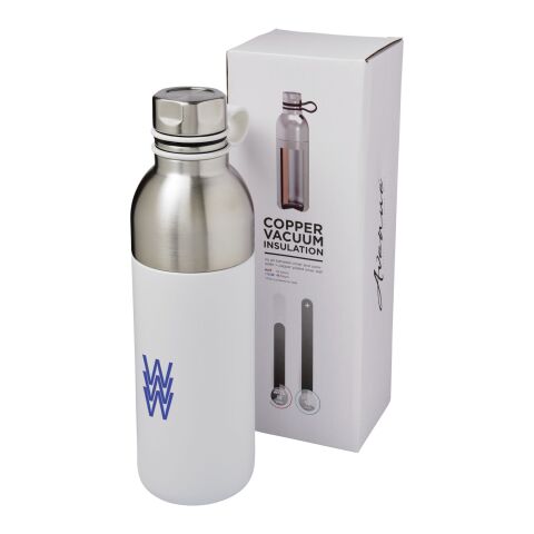 Botella deportiva de cobre con aislamiento al vacío de 590 ml &quot;Koln&quot; Estándar | Blanco | sin montaje de publicidad | no disponible | no disponible