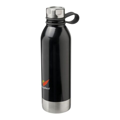 Botella deportiva de acero inoxidable de 740 ml "Perth" Estándar | Negro | sin montaje de publicidad | no disponible | no disponible
