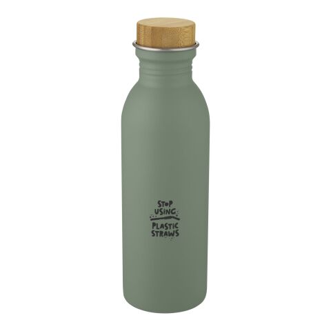 Bidón deportivo de acero inoxidable de 650 ml &quot;Kalix&quot; Estándar | Verde mezcla | sin montaje de publicidad | no disponible | no disponible