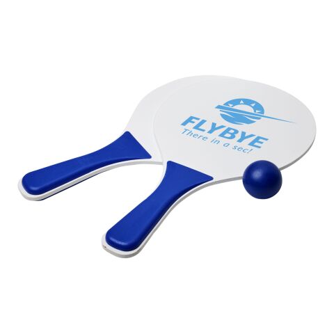 Raquetas de playa &quot;Bounce&quot; Estándar | Azul real-Blanco | sin montaje de publicidad | no disponible | no disponible