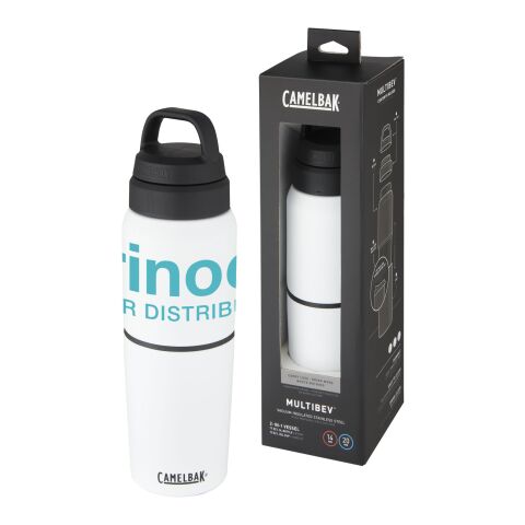 CamelBak® bidón de acero inoxidable con aislamiento al vacío de 500 ml y vaso de 350 ml &quot;MultiBev&quot; Estándar | blanco | sin montaje de publicidad | no disponible | no disponible