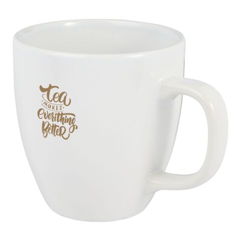 Taza de cerámica de 430 ml &quot;Moni&quot; Estándar | Blanco | sin montaje de publicidad | no disponible | no disponible