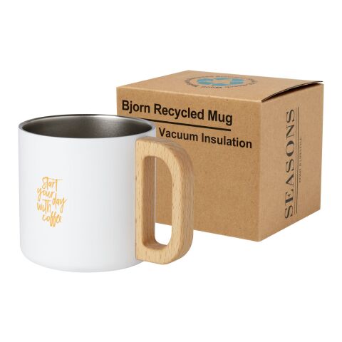 Taza de acero inoxidable reciclado con certificado RCS con aislamiento de cobre de 360 ml &quot;Bjorn&quot;