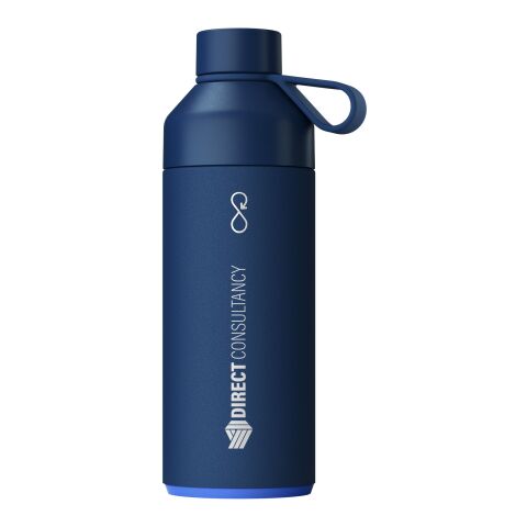 Botella de agua con aislamiento al vacío de 1000 ml &quot;Big Ocean Bottle&quot; Estándar | Azul océano | sin montaje de publicidad | no disponible | no disponible