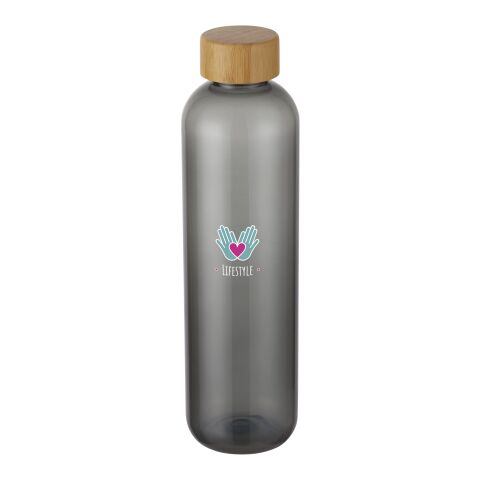 Bidón de plástico reciclado de 1000 ml &quot;Ziggs&quot; Estándar | Carbón | sin montaje de publicidad | no disponible | no disponible