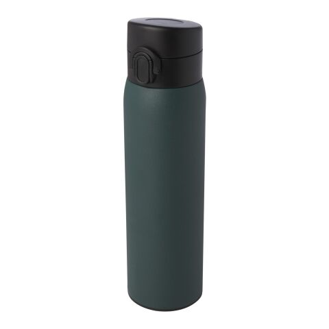 Termo con aislamiento de acero inoxidable reciclado de 450 ml con certificación RCS &quot;Sika&quot; Estándar | Verde bosque | sin montaje de publicidad | no disponible | no disponible