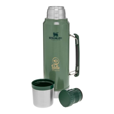 Bidón de 1000 ml &quot;Stanley Classic&quot; Estándar | Verde bosque | Tampografía 1 color | tapa | 25 mm x 40 mm