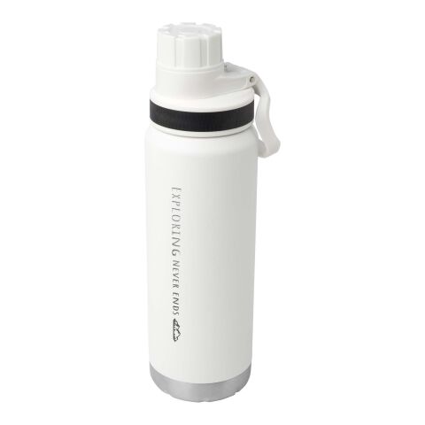 Botella de 700 ml con aislamiento de cobre en acero inoxidable reciclado con certificado RCS &quot;Fortis&quot; Estándar | Blanco | sin montaje de publicidad | no disponible | no disponible