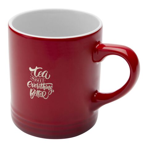 Taza de cerámica de 330 ml &quot;Laguna&quot; Estándar | Rojo | sin montaje de publicidad | no disponible | no disponible