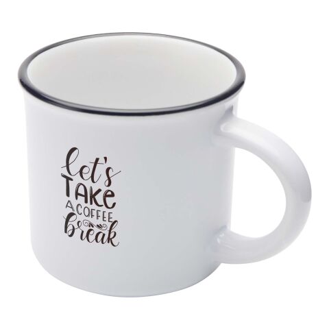 Taza de cerámica de 240 ml &quot;Bari&quot; Estándar | blanco | sin montaje de publicidad | no disponible | no disponible