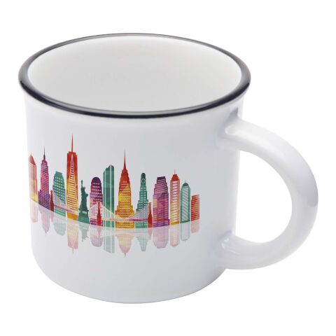 Taza de cerámica para sublimación de 240 ml &quot;Bari&quot; Estándar | Transparente claro | sin montaje de publicidad | no disponible | no disponible