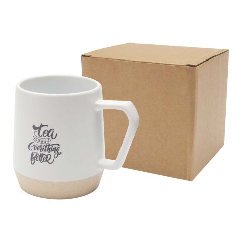 Taza de cerámica de 300 ml con acabado mate &quot;Dolce&quot; Estándar | Blanco | sin montaje de publicidad | no disponible | no disponible