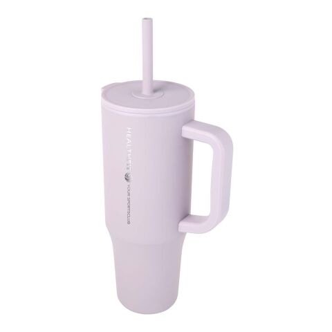Vaso con aislamiento de 900 ml con certificado RCS y pajita de silicona "Brady"