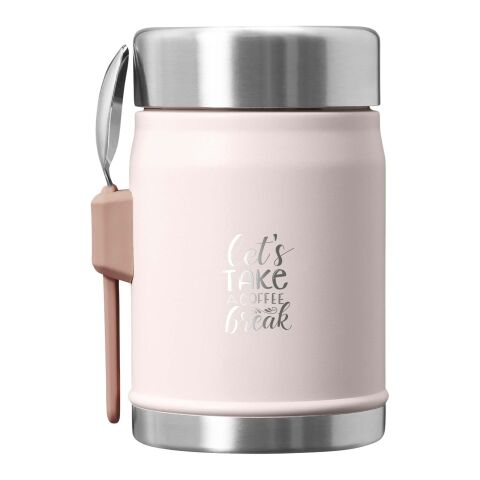 Tarro de 400 ml con cuchador &quot;Stanley Legendary&quot; Estándar | Rosa claro | Tampografía 1 color | tapa | Ø 60 mm