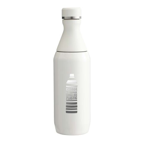 Botella de agua de 350 ml &quot;Stanley All Day Slim&quot; Estándar | Crema | Tampografía 1 color | detrás | 30 mm x 70 mm