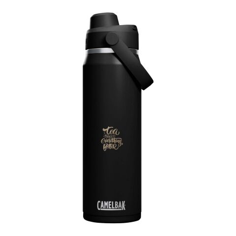 Botella de 750&nbsp;ml de acero inoxidable con tapón de rosca "Camelbak® Thrive Chug VSS" Estándar | Negro intenso | sin montaje de publicidad | no disponible | no disponible