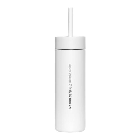 Botella de agua de 473&nbsp;ml con pajita "MiiR Sipper" blanco