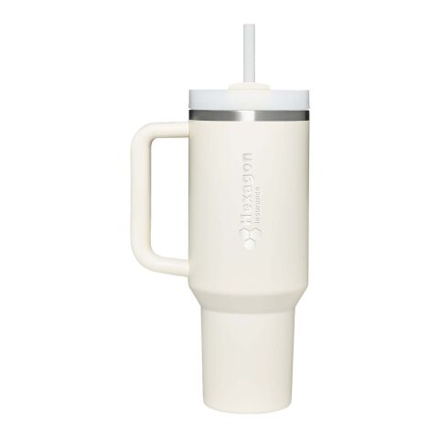 Vaso aislado de acero inoxidable reciclado Stanley Quencher® H2.0 FlowState™ 890 ml Crema