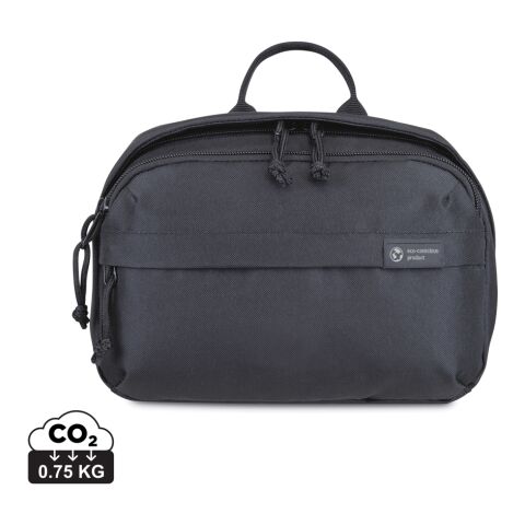 Bolsa de aseo de rPET Renew AWARE™ negro | sin montaje de publicidad | no disponible | no disponible