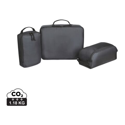 Set cubos de embalaje de 3 piezas Renew AWARE™ rPET negro | sin montaje de publicidad | no disponible | no disponible