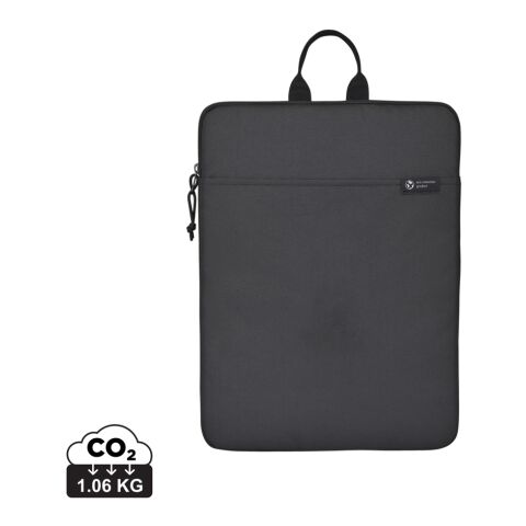 Funda para portátil 16&quot; Renew AWARE™ rPET negro | sin montaje de publicidad | no disponible | no disponible | no disponible