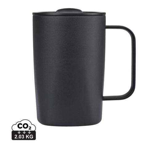 Taza reciclada RCS de Aviana™ Rowan de 450 ml negro | sin montaje de publicidad | no disponible | no disponible