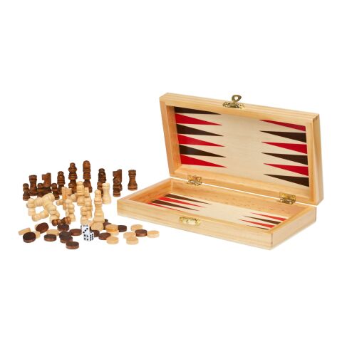 Set de juegos 3 en 1 de madera &quot;Mugo&quot; Estándar | Natural | sin montaje de publicidad | no disponible | no disponible