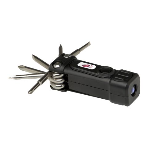 Set de destornilladores de plástico reciclado 8 en 1 RCS con linterna "Octo"