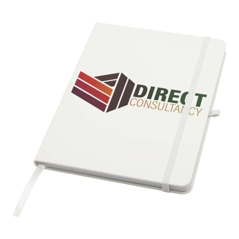 Libreta de tapa dura A5 de material reciclado con páginas rayadas &quot;Teak&quot; Estándar | Blanco | sin montaje de publicidad | no disponible | no disponible