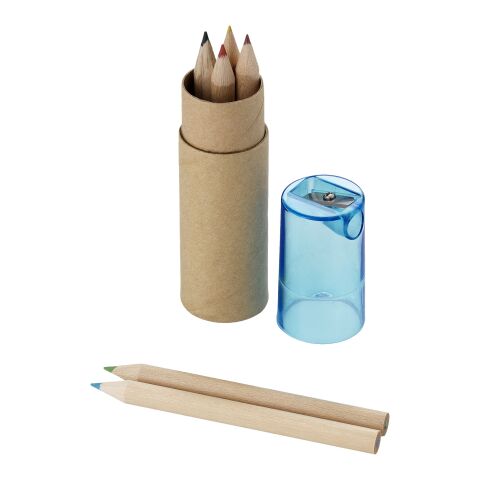Set de 6 lápices Estándar | azul | sin montaje de publicidad | no disponible | no disponible