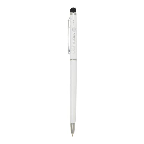 Boligrafo de aluminio con stylus Ore Estándar | blanco | sin montaje de publicidad | no disponible | no disponible