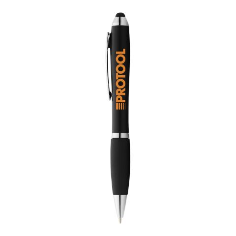 Bolígrafo-puntero &quot;Nash&quot; de color con grip negro