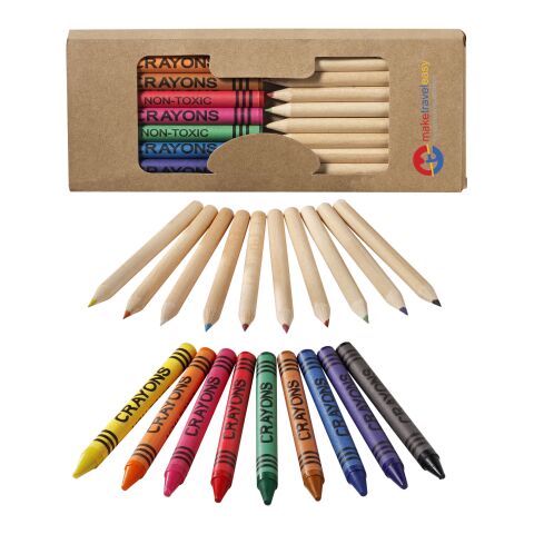 Set de 19 lápices y ceras Estándar | beige | sin montaje de publicidad | no disponible | no disponible | no disponible