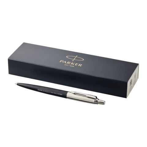 Bolígrafo &quot;Jotter&quot; Bond Street Black CT Estándar | Negro intenso-Plateado | sin montaje de publicidad | no disponible | no disponible