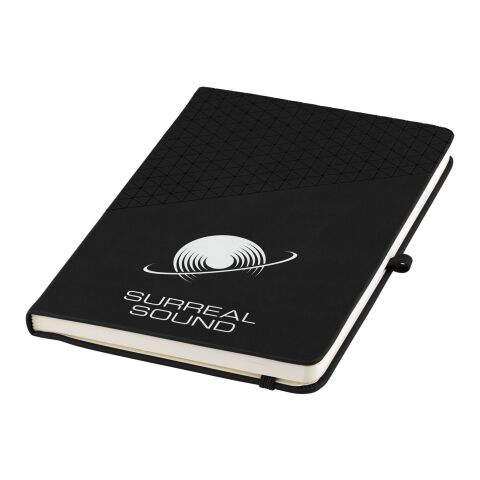 Libreta A5 &quot;Theta&quot; Estándar | Negro intenso | sin montaje de publicidad | no disponible | no disponible | no disponible